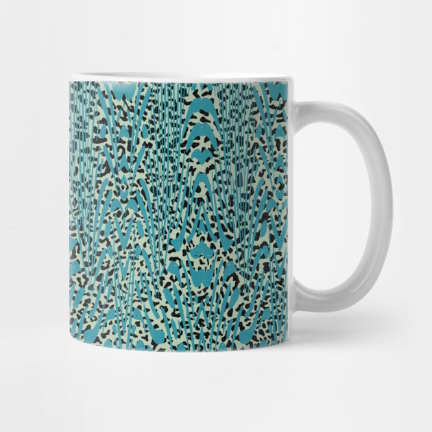 Boho Wilderness No.003 - Exotic Animal Print in Teal Shades by matise